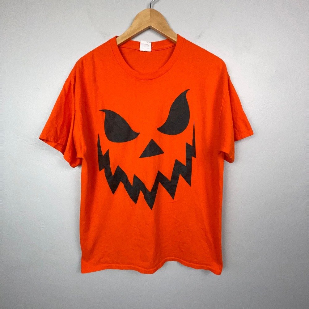 Jesse Pinkman Jack-O-Lantern T-Shirt Men L Orange Halloween Pumpkin Breaking Bad